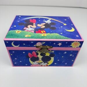 Vintage Disney Mickey Minnie Mouse Celestial Music Box Kreisler Working